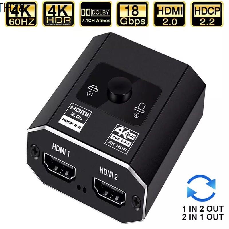 Mini 2X1สวิทช์HDMI 4K Audio Extractor ARCและOptical Toslink HDMI 2.0 4K 60Hz HDMI SwitcherระยะไกลสำหรับApple TV PS4