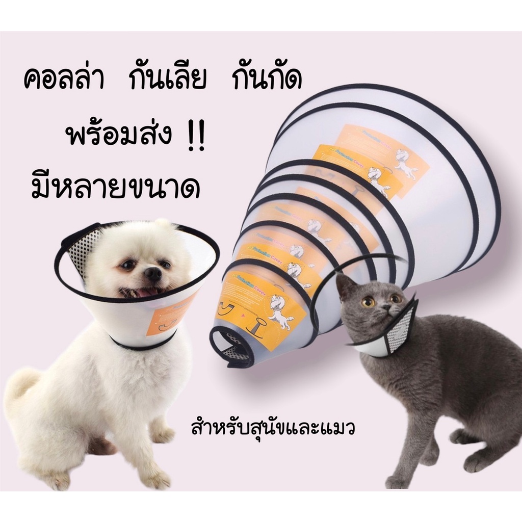 #ปลอกคอกันเลียสุนัขแมว #คอลล่ากันเลียแผล #ป้องกันแผลติดเชื้อ #ของใช้สำหรับสัตว์เลี้ยง #สินค้าสัตว์เลี้ยง