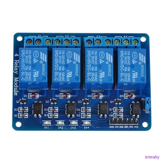 Sne.. 5V 4 Channel บอร์ดโมดูลรีเลย์ Optocoupler Led สําหรับ Arduino Pic Arm Avr