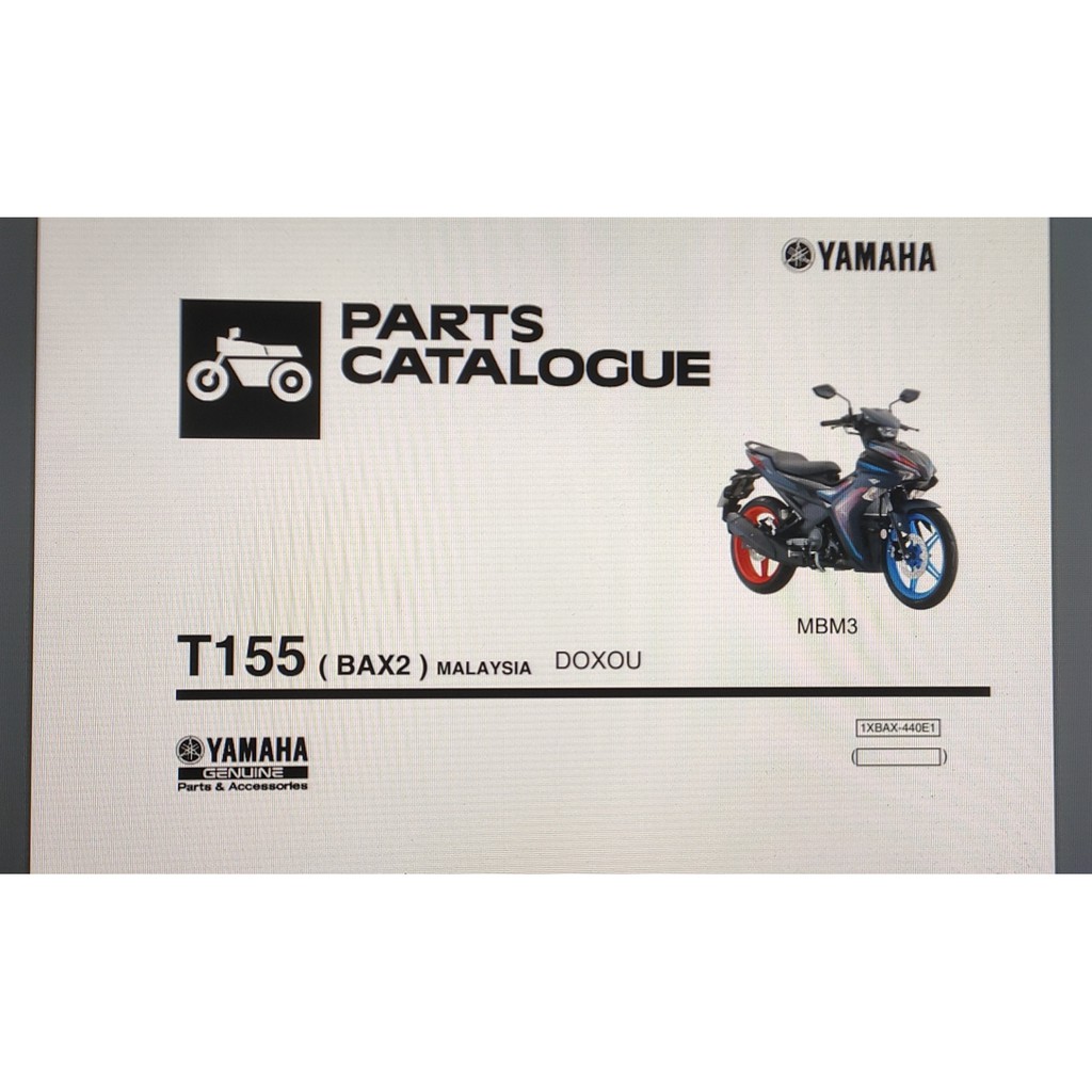 YAMAHA Y16ZR-DOXOU-PART BOOK/CATALOG