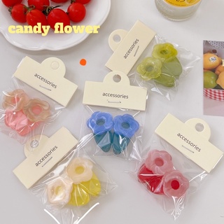 Cute กิ๊บติดผม กิ๊บเด็ก กิ๊บหนีบผม กิ๊บจิ๋ว กิ๊บดอกไม้ Candy Flower 2 ชิ้น/แพ็ค