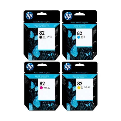 Hp 82 สีดำ สีฟ้า สีชมพู สีเหลือง HP 10 สีดำ ราคาถูกสินค้าโล๊ะสต็อก ของแท้ 100%