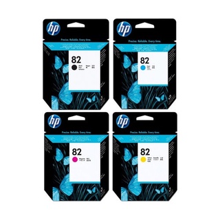 Hp 82 สีดำ สีฟ้า สีชมพู สีเหลือง HP 10 สีดำ ราคาถูกสินค้าโล๊ะสต็อก ของแท้ 100%