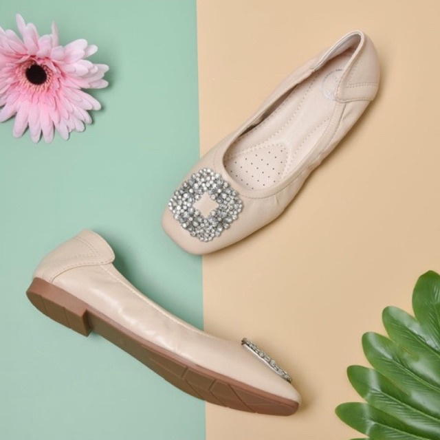 มีส้นแบน/ส้นสูง 1 นิ้ว💎รองเท้าทำงาน รองเท้าผู้หญิง ผลิตโรงงาน de shoes house