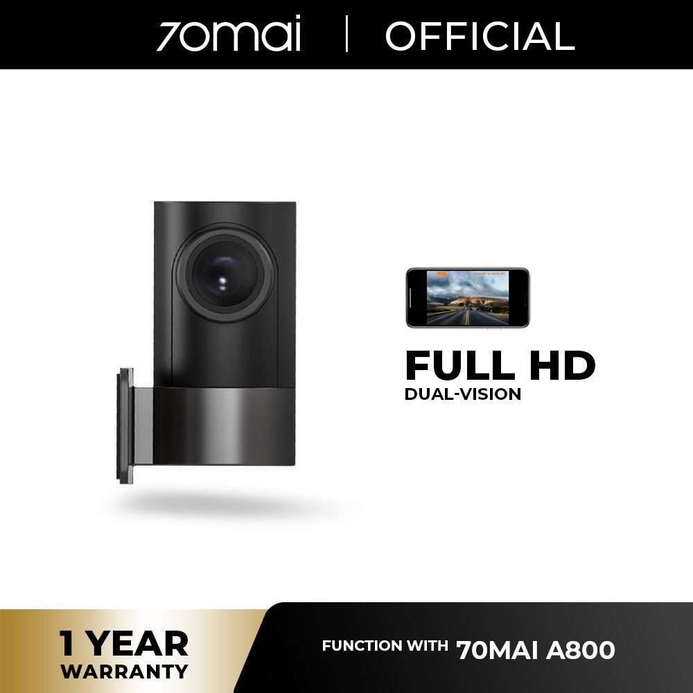 Xiaomi Mi 70mai ด้านหลัง Cam สําหรับ 70mai 4K Dash Cam A800, A800s, A500S, RC06 70mai 4K รถ DVR A800