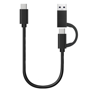 Rr สายชาร์จเร็ว 2 in 1 USB A c เป็น Type-c สําหรับชาร์จซิงค์ข้อมูล 10Gbps