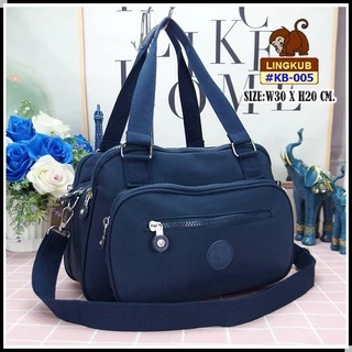 ของแท้ กระเป๋าลิงคับ กระเป๋าสะพายข้างช่องเยอะ Ling kub 12นิ้ว รุ่น KB-005