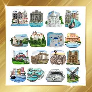 แม่เหล็กติดตู้เย็น Worldwide Souvenir Magnets Euro แม่เหล็ก