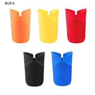 Rufa 1 ชิ้น ถังป๊อปคอร์น ป๊อปคอร์น ไมโครเวฟ พับได้ ซิลิโคน สีแดง DIY ถังป๊อปคอร์น ใหม่