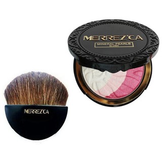 MERREZCA MINERAL PEARLS BLUSH พร้อมแปรง #102 Sweetie Cheek