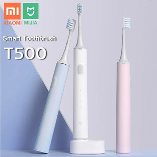 Xiaomi Mijia T500 แปรงสีฟันไฟฟ้าโซนิค Mi อายุการใช้งานแบตเตอรี่ยาวนาน IPX7 Mijia ฟันแปรงความถี่สูงสั่นสะเทือนแม่เหล็ก