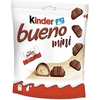 Kinder Bueno With Milk &amp; Hazelnut Mini 1 ห่อมี18 ชิ้น  น้ำหนัก 108 กรัม EXP.19/10/23