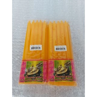 เทียนหอม หนักบาท เกรด AA แพ็คละ 10 แท่ง มีให้เลือก 4 สี