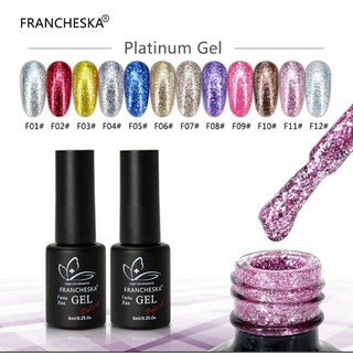 💥Francheka สีรัสเซีย สีเจลกากเพชร 8ml💥