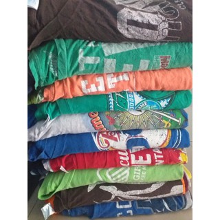 เสื้อยืดมือสองUSAเฉพาะไลฟ์สดสภาพดีมีหลายสีจ้าราคา20บาท