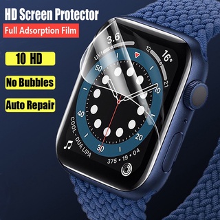 ฟิล์มไฮโดรเจลกันรอยหน้าจอสําหรับ Watch iWatch Series 7 41มม. 45มม. 9D Full Cover iWatch 7