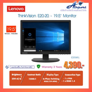 Lenovo ThinkVision E20-20 Monitor