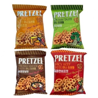 พร้อมส่ง‼️ ขนมเกาหลีเพรทเซล pretzel อบกรอบรสชีส วาซาบิและรสทะเลซีฟู้ด ขนมปังอบกรอบ ซัมจินsumjinจากเกาหลี เพรสเซล