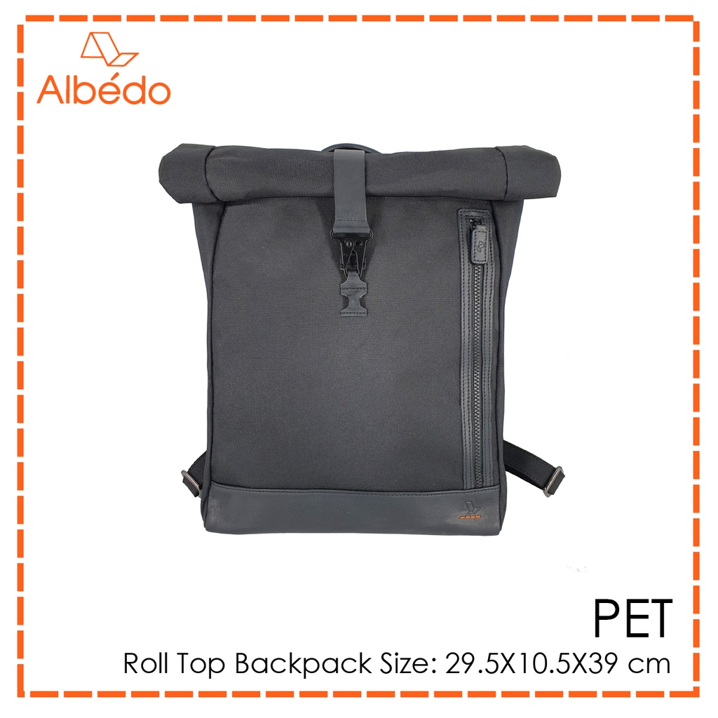 Albedo حقيبة ظهر Roll Top من بلاستيك معاد تدويره — صورة 3