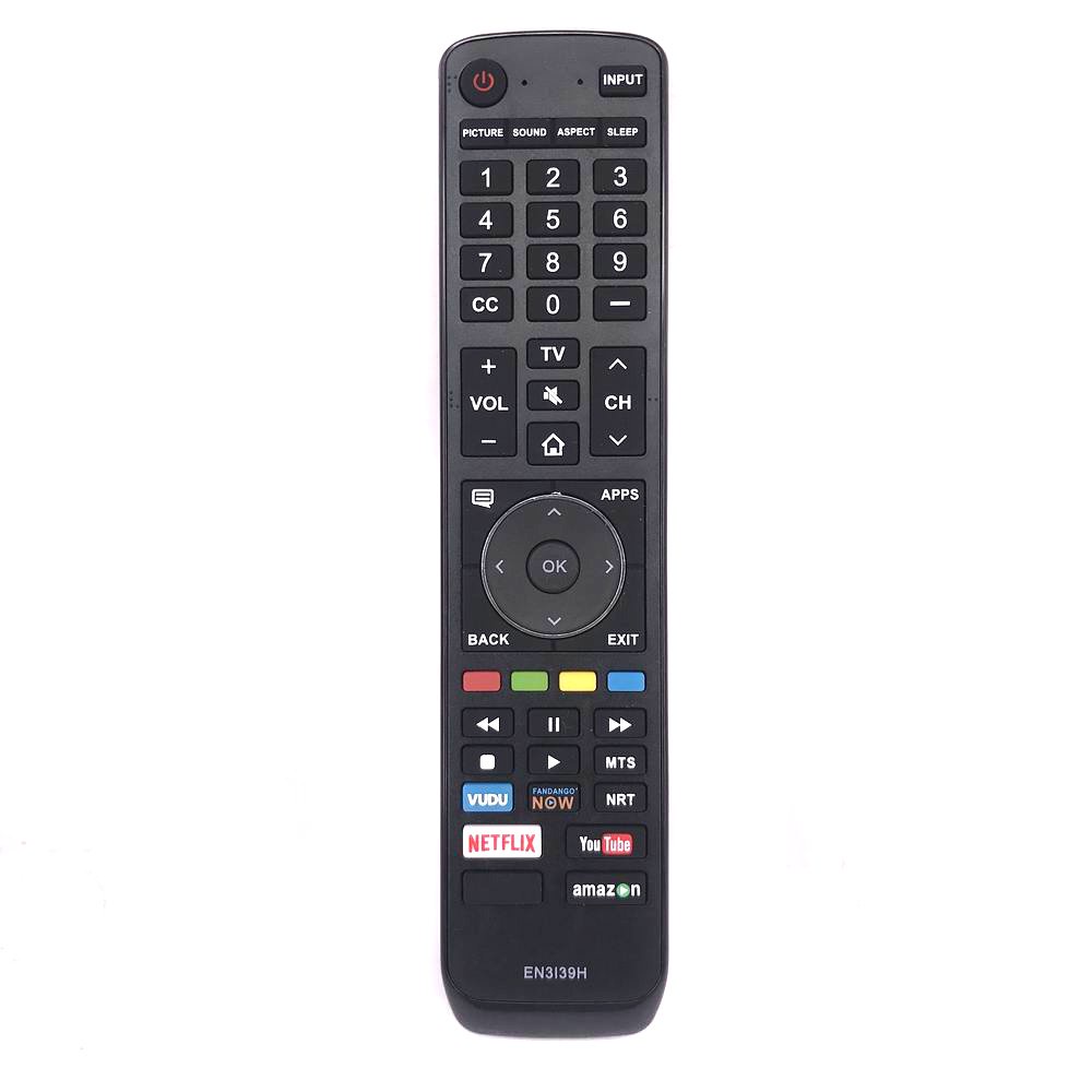ใหม่เปลี่ยน EN3I39H สําหรับ HISENSE TV รีโมทคอนโทรลพร้อม VUDU FANDANGO NOW NETFLIX แอป YouTube