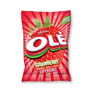 โอเล่ ลูกอม รสสตรอเบอร์รี่ บรรจุ 100เม็ด/แพ็ค OLE STRAWBERRY CANDY