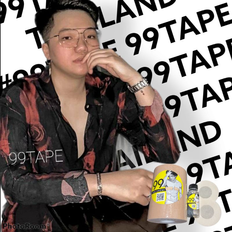 เทปพรางหน้าอก 99TAPE พรีเมี่ยม ผ้าหนา+กาวเหนียว+ลงน้ำได้ - รูปที่ 3