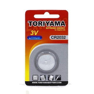 TORIYAMA CR2032 3V Lithium Cell ถ่านเมนบอร์ดคอมฯ ถ่านกระดุม