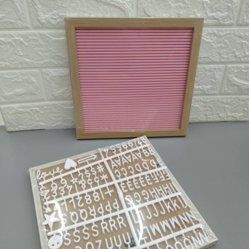 บอร์ดอักษร Letter Board พลาสติก 26*26 ซม แถมอักษรตามรูป - รูปที่ 5
