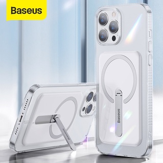 Baseus Magnetic Phone Case with a Bracket For iPhone 13 Pro Max Case Phone Holder Support Wireless Charging Case Back Cover Case