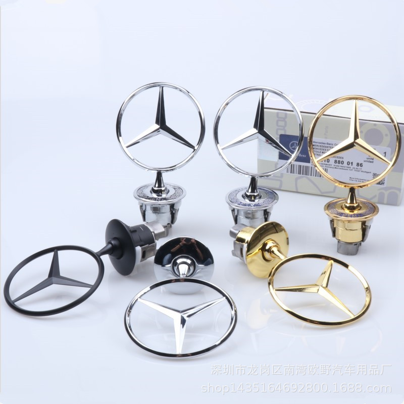 【พร้อมส่ง】สัญลักษณ์โลโก้ฝากระโปรงหน้า แบบโลหะ หรูหรา สําหรับ Mercedes Benz S E C W Class W210 W221 W