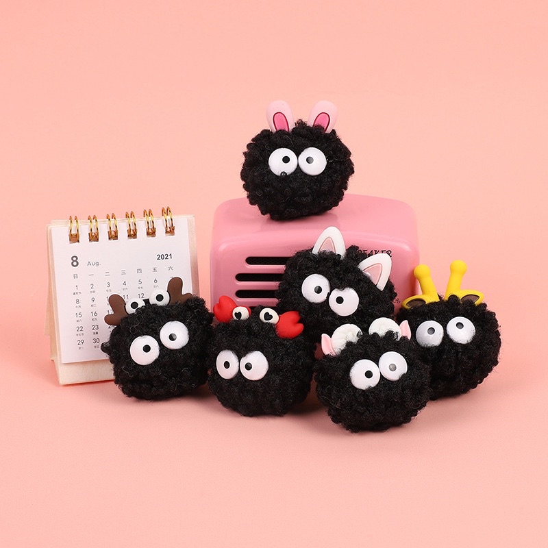 🔥พร้อมส่ง🔥จิ๊บบิทตัวติดรองเท้า Jibbitz shoes  🌈ปอมปอม ขนฟู ตกแต่งลายน่ารักๆ สามารถติดรองเท้ามีรูทุกชนิด (ราคาต่อ 1 ชิ้น) - รูปที่ 6