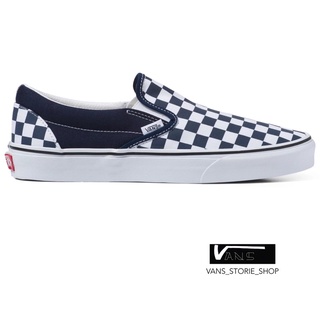 VANS SLIP ON CHECKERBOARD PARISIAN NIGHT TRUE WHITE SNEAKERS สินค้ามีประกันแท้