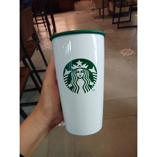 Starbucks tumbler 💥ถูกกว่า Shop💥แก้วน้ำสตาร์บัคส์ ⭐️Siren with green and stripe 12oz.⭐️