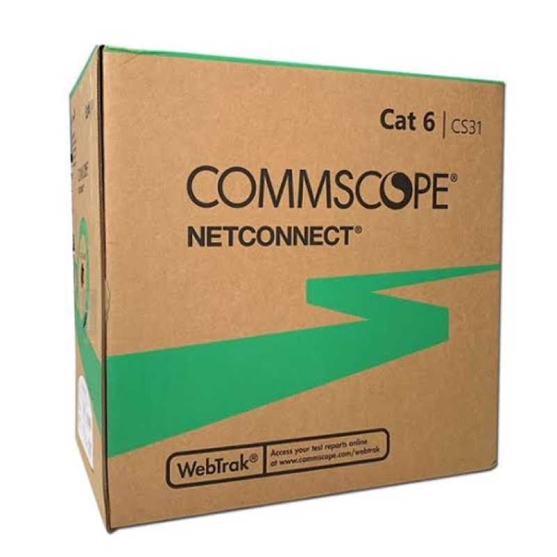 COMMSCOPE (AMP) CAT 6 Indoor ขนาด 23 AWG, Bandwidth 600MHz, CMR Blue Color 305 M.