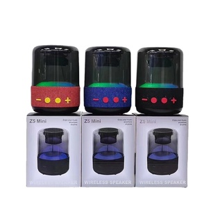 Z5 Mini ลำโพง Subwoofer บลูทูธขนาดพกพา ไฟ LED เสียงเน้นๆ Wireless Blue Tooth Speaker