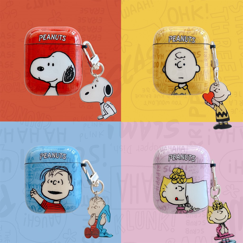 น่ารัก สนูปปี้ Airpod 4 case การ์ตูน Airpod1/2/pro 2021 gen3 แขนป้องกันป้องกันการตกสร้างสรรค์ ชาร์ลี