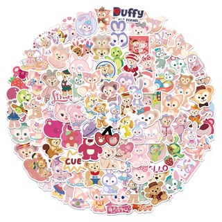 50/100PCS Disney Cartoon Lotso LinaBell Duffy Stickers Phone Skateboard Laptop Guitar Cool Sticker Kids Toy