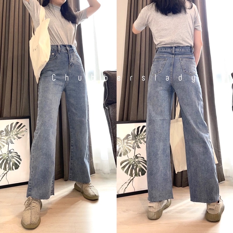 ใหม่ล่าสุด กระบอกตรงเอวสูงรุ่นขายาว งานผ้านอก มีไซส์ S-6XL เอว 24-42”