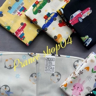 🇹🇭 Made in Thailand🇹🇭 ผ้าเช็ดหน้าเด็กชาย🇹🇭ไซร์ 35x35cm🇹🇭คอตต้อน100%🇹🇭เย็บแบบม้วนริม🇹🇭ฝีเข็มปราณีต🇹🇭ยิ่งซักยิ่งนิ่ม🇹🇭
