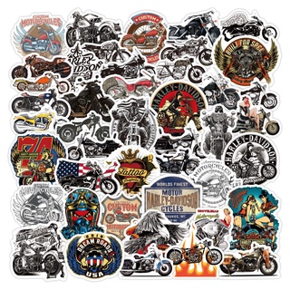 100/50/25/10PCS Motorcycle Mens Adults Sticker Pack Halley Bumper Stickers for Moto Laptop Skateboard ATV Car Bike