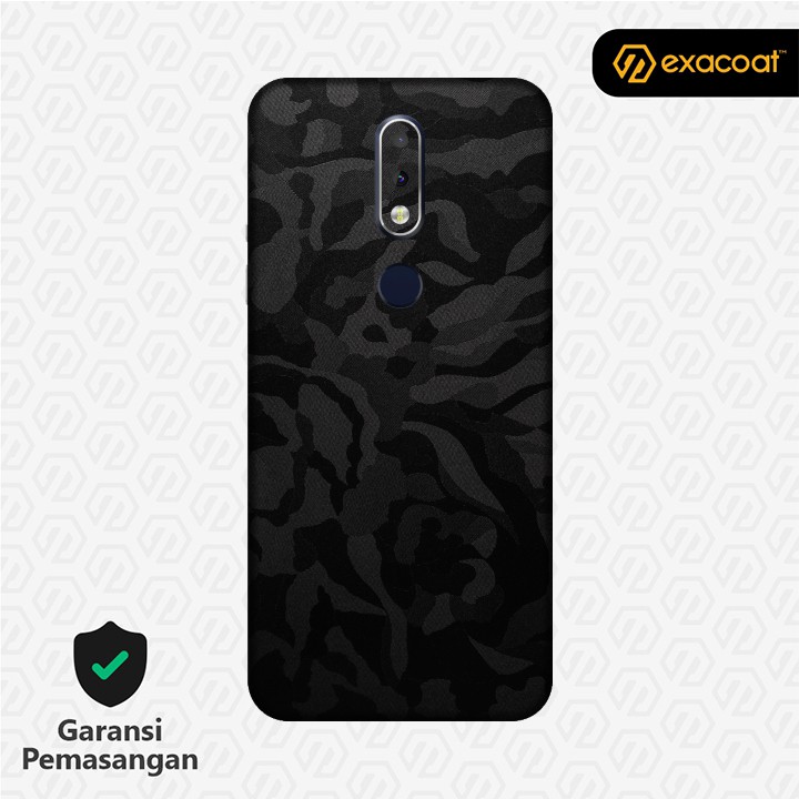 [EXACOAT] Nokia 6.1 Plus 3M Skins Black Camo