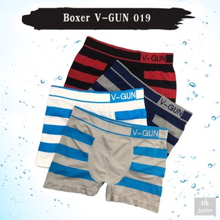 V-GUN 019 Boxer กางเกงบ๊อกเซอร์ชาย กางเกงในชาย กางเกงในขาสั้น บ๊อกเซอร์ เกรดพรีเมี่ยม