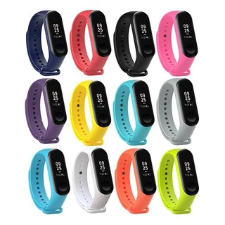 สายนาฬิกาข้อมือซิลิโคน แบบเปลี่ยน สําหรับ Xiaomi Mi Band 7 6 5 4 3