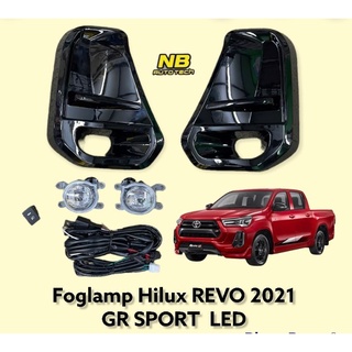 ไฟตัดหมอก REVO GR SPORT  2020 2021 2022 LED สปอร์ตไลท์ ไฮลัก รีโว้ foglamp toyota hilux revo GR sport led 2021