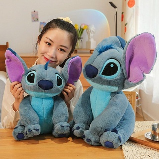 หมอนตุ๊กตา แบบนิ่ม รูปการ์ตูน Stitch น่ารัก ขนาดใหญ่ สําหรับเด็กผู้ชาย และผู้หญิง