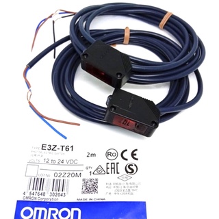 E3Z-T61 sensor เซ็นเซอร์ เซ็นเซอร์จับวัตถุ  NPN-NO