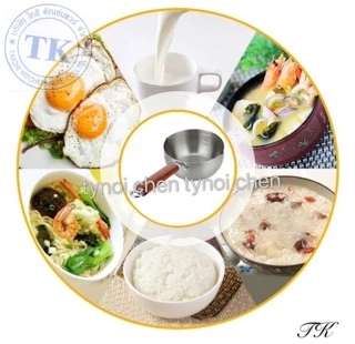 Taichi หม้อด้ามนอนสติ๊ก 18/20/22ซม. ด้ามไม้ หม้อด้ามญี่ปุ่น