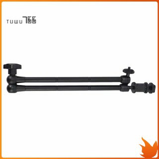 20Inch Adjustable Articulating Friction Magic Arm with Hot Shoe Mount for LED Light DSLR Rig LCD Monitor