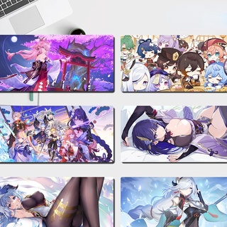 Ganyu Games Genshin Impact Empty Moon Blessing Kamisato Ayaka Mouse Pad Yae Miko Overlock Shenhe Custom Yoimiya New Raiden Shogun shadow Moon Card Keqing Barbara Yunjin Cushion Hutao Gift Keyboard Pad Swimsuit Collection Large Cartoon Cute