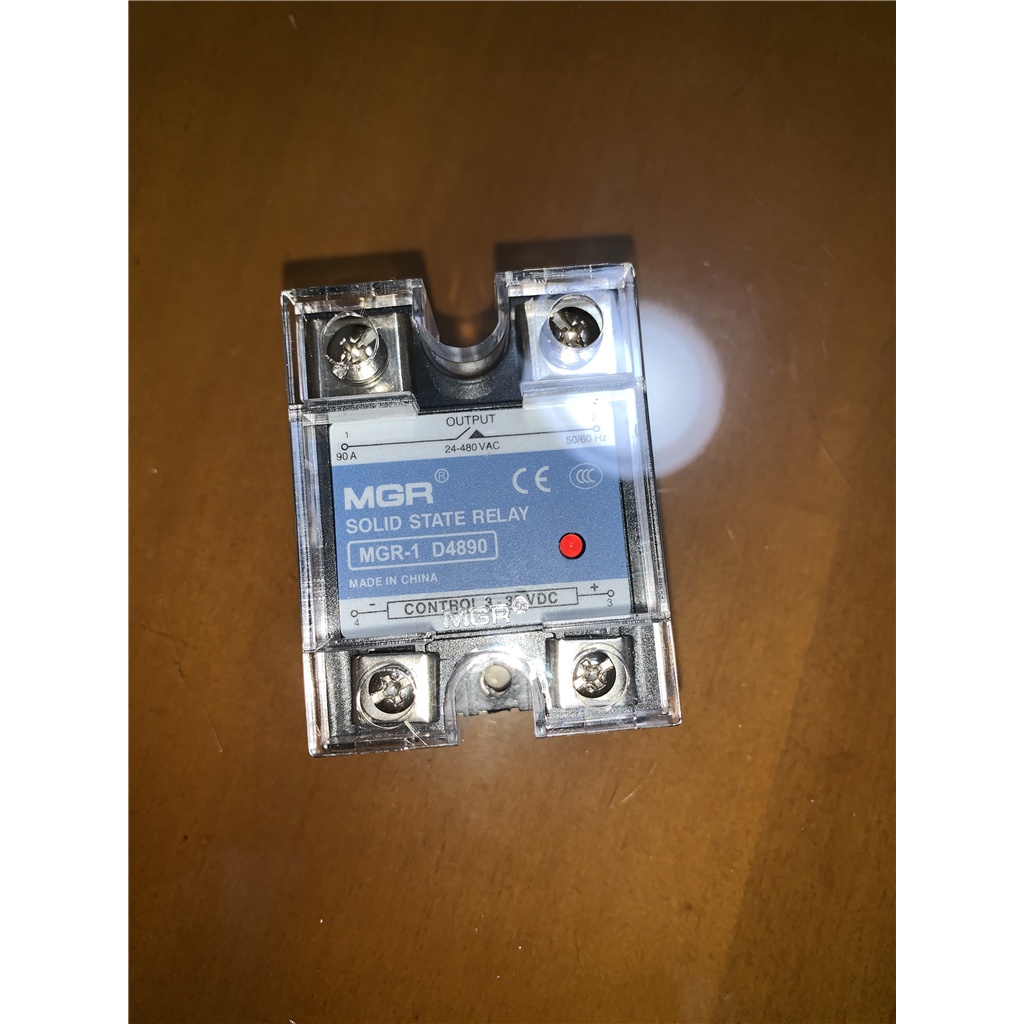 HB mager ของแท้ใหม่เฟสเดียวโซลิดสเตตรีเลย์ 220V SSR MGR-1 D4890 ควบคุม DC AC DC-AC 90A